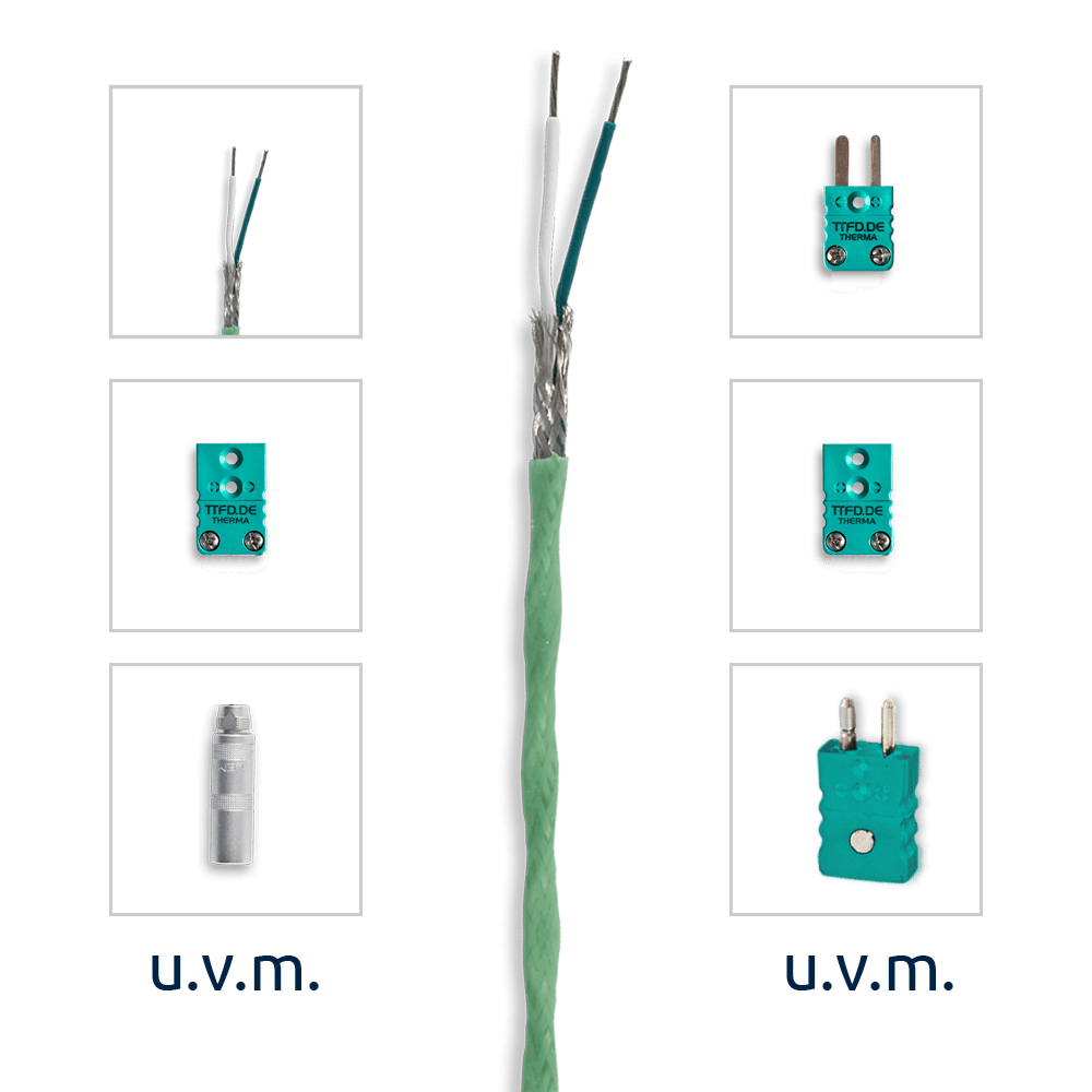 Verlängerung für Thermoelemente | Teflon | Typ K – Bild 1
