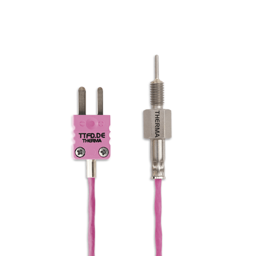 Screw-in thermocouple | Teflon | Type N | - Image 1