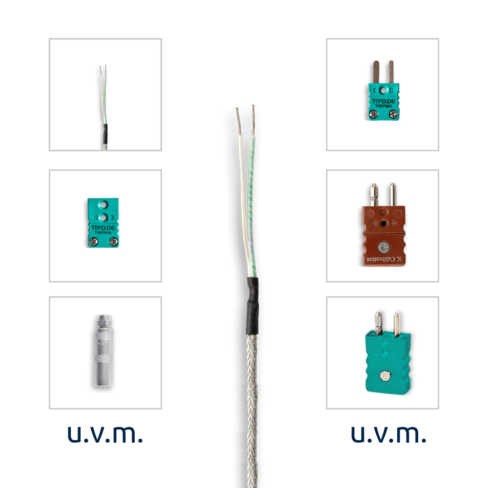 Thermocouple extension | Fibreglass | Type K - Image 1