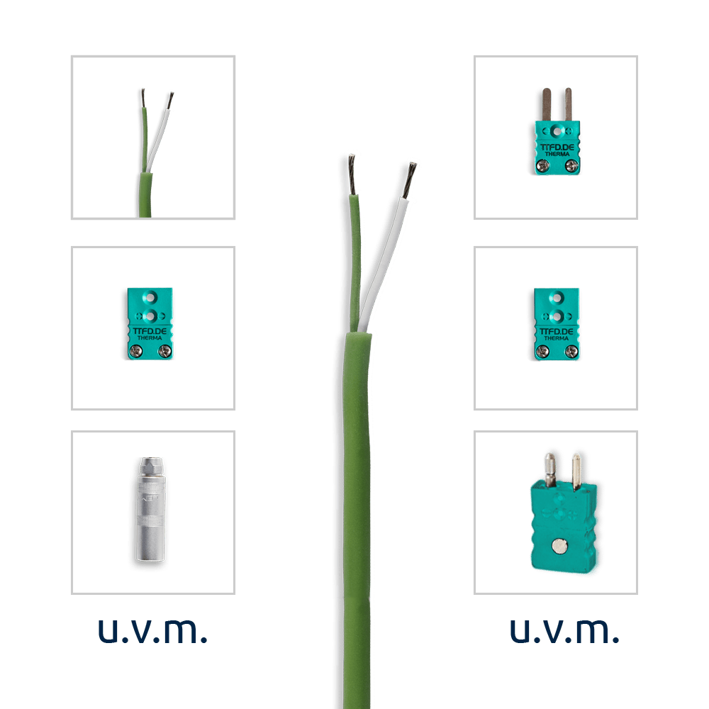 VLT-Thermoelement-Verlängerung-Silikon-TypK Thermocouple extension | Silicone | Type K - Image 1